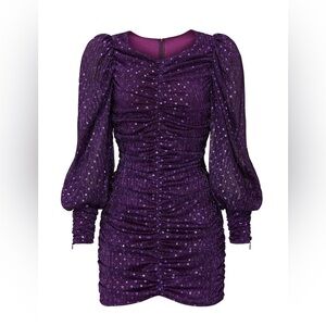 For the Love of Lemons Purple Sequin Dress